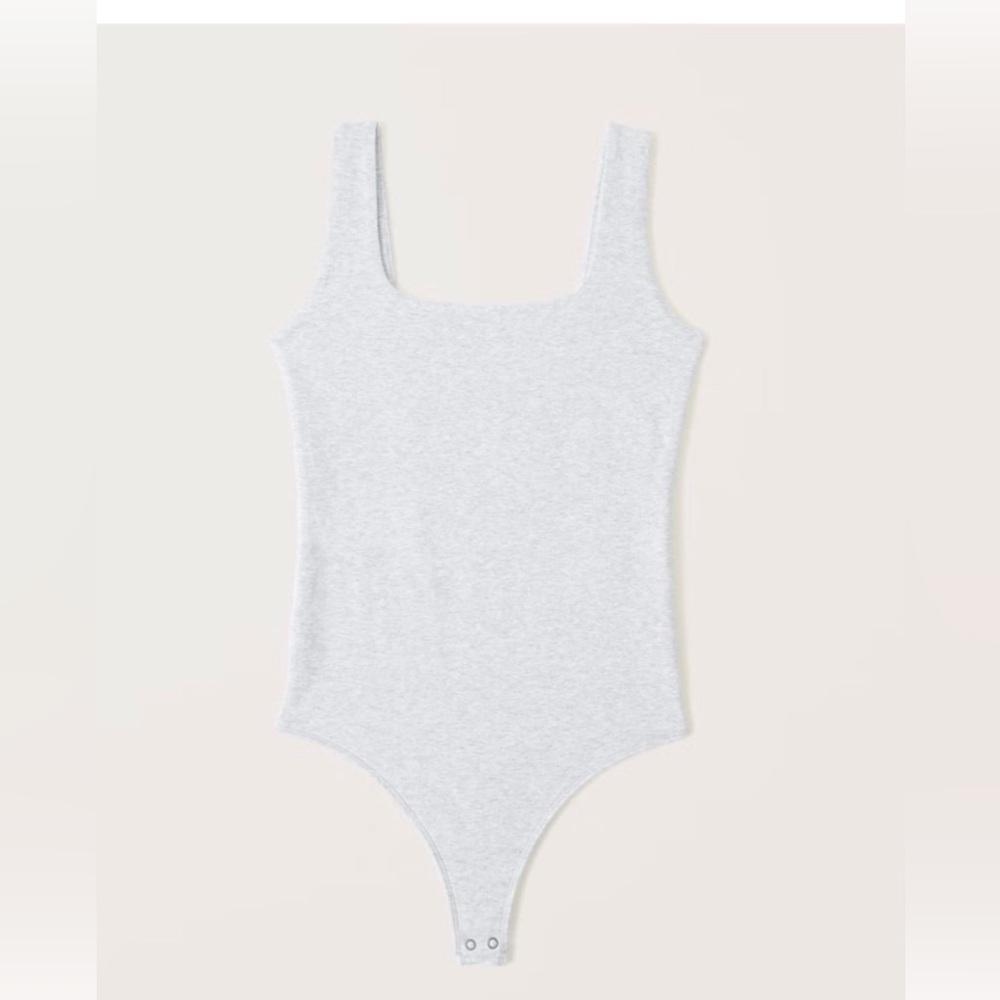 Cotton-Blend Seamless Fabric Tank Bodysuit